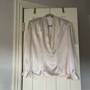 Vintage Silk Ivory Blouse